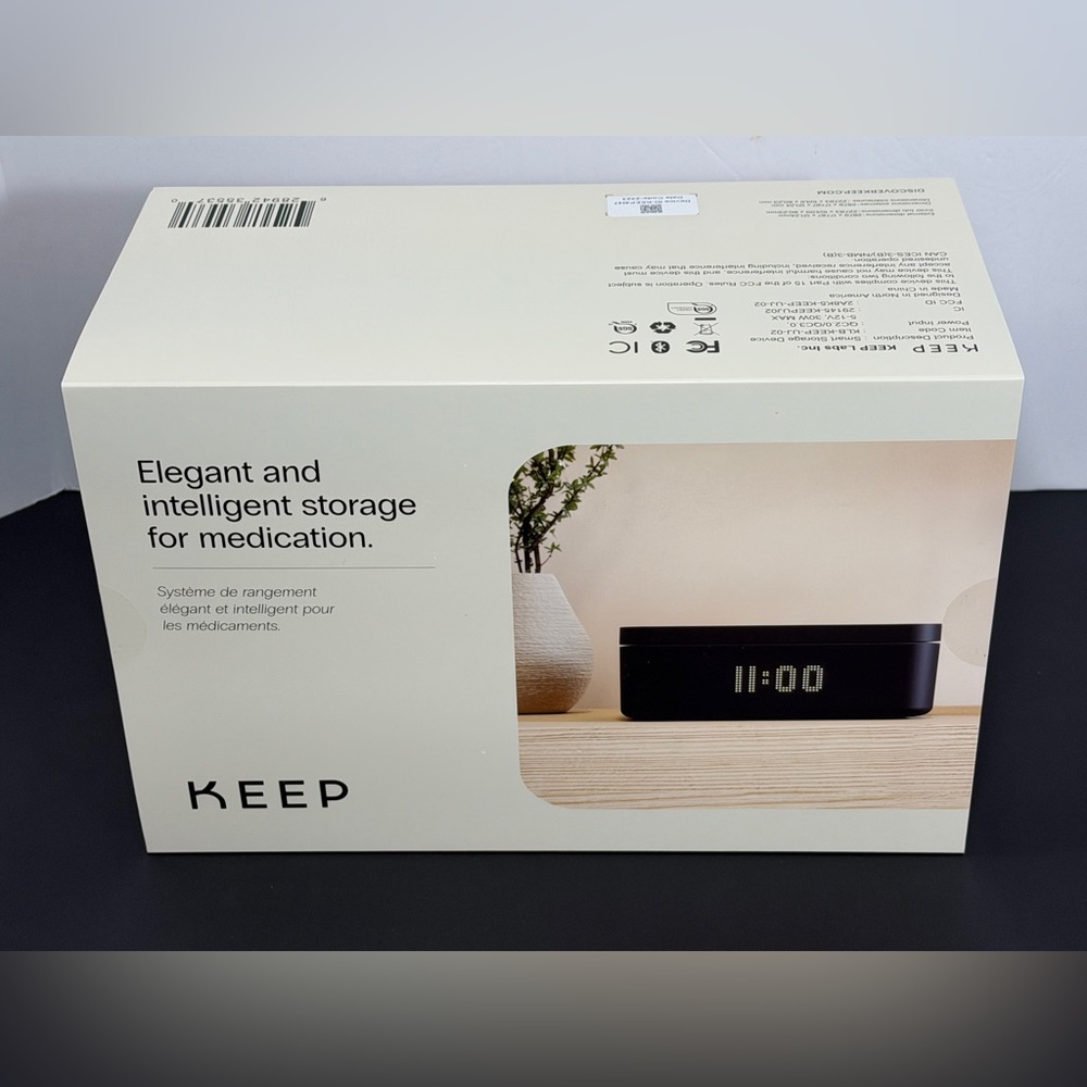 KEEP Smart Storage Device Medicine Cabinet Intelligent Lock Box Secure Labs NEW